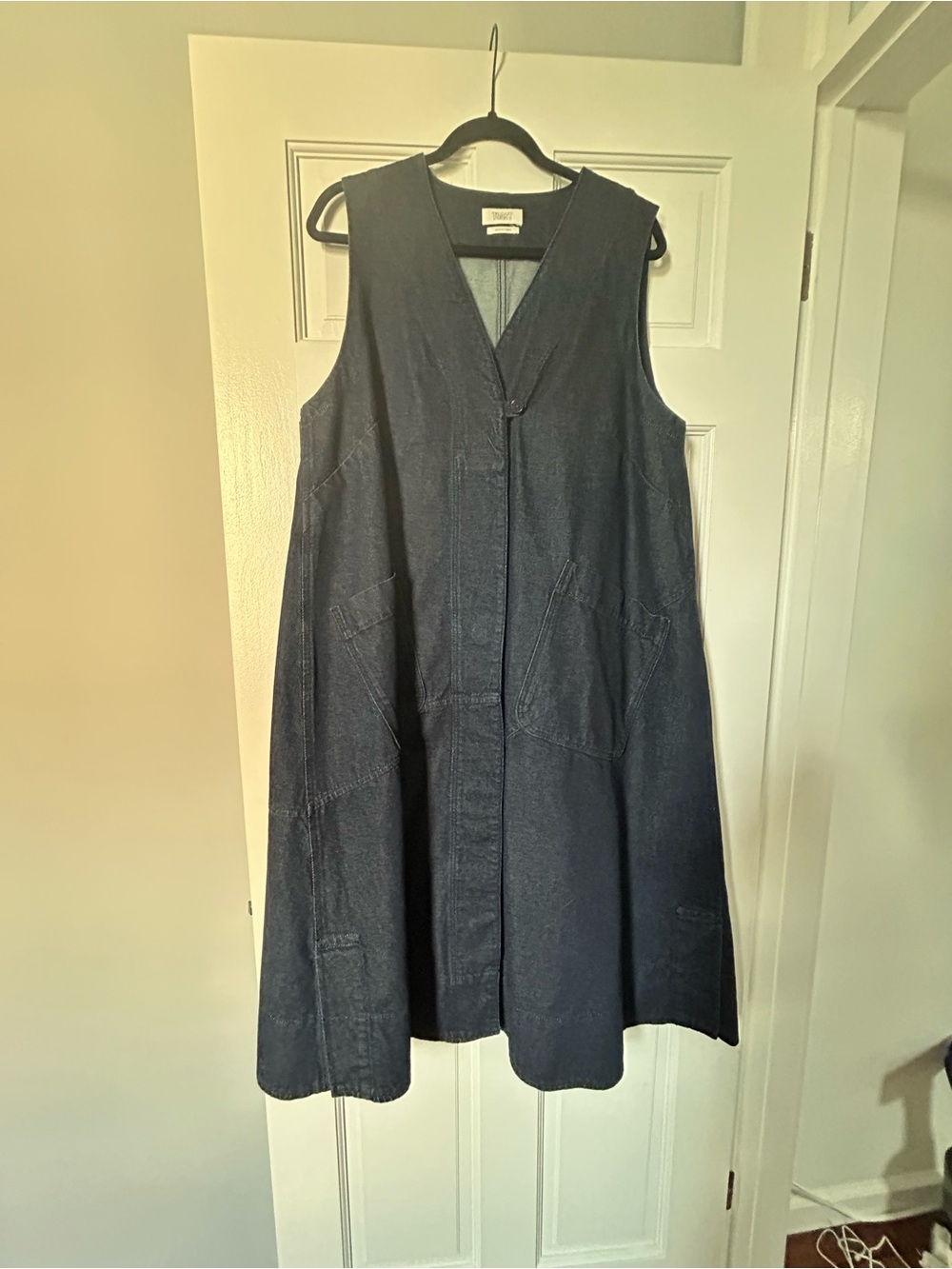 TOAST Sleeveless Indigo Midi Dress